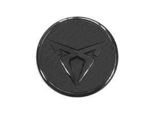 Alternative view of Genuine Cupra Engine Cover Badge - Gloss Black/Carbon Effect - 575103940