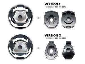 Alternative view of Racingline Lower Engine Mount Twin Dogbone Insert
