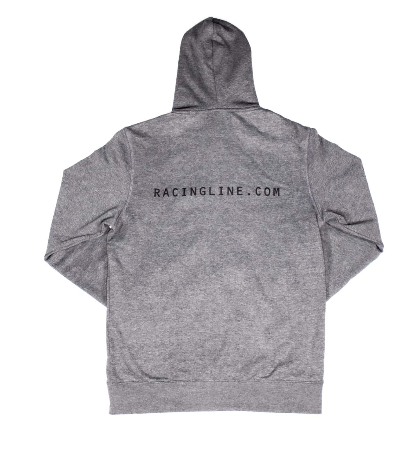 Racingline Clothing Grey Zip Hoodie 2 Racingline Clothing Grey Zip Hoodie - Image 2