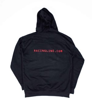 Alternative view of Racingline Clothing Black/Red Logo Hoodie