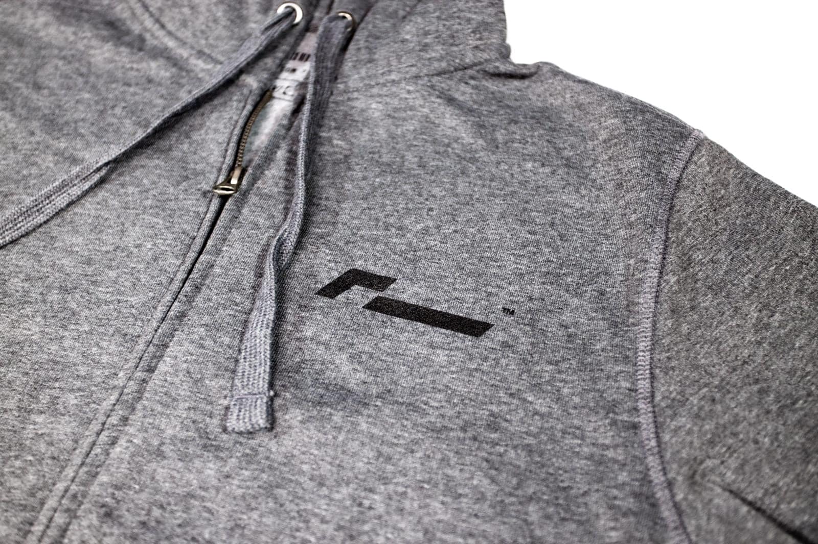 Racingline Clothing Grey Zip Hoodie 3 Racingline Clothing Grey Zip Hoodie - Image 3